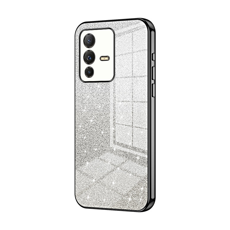 vivo V23 Pro Luxury Glitter Gradient Powder Electroplated Case with Advanced Protection and Style