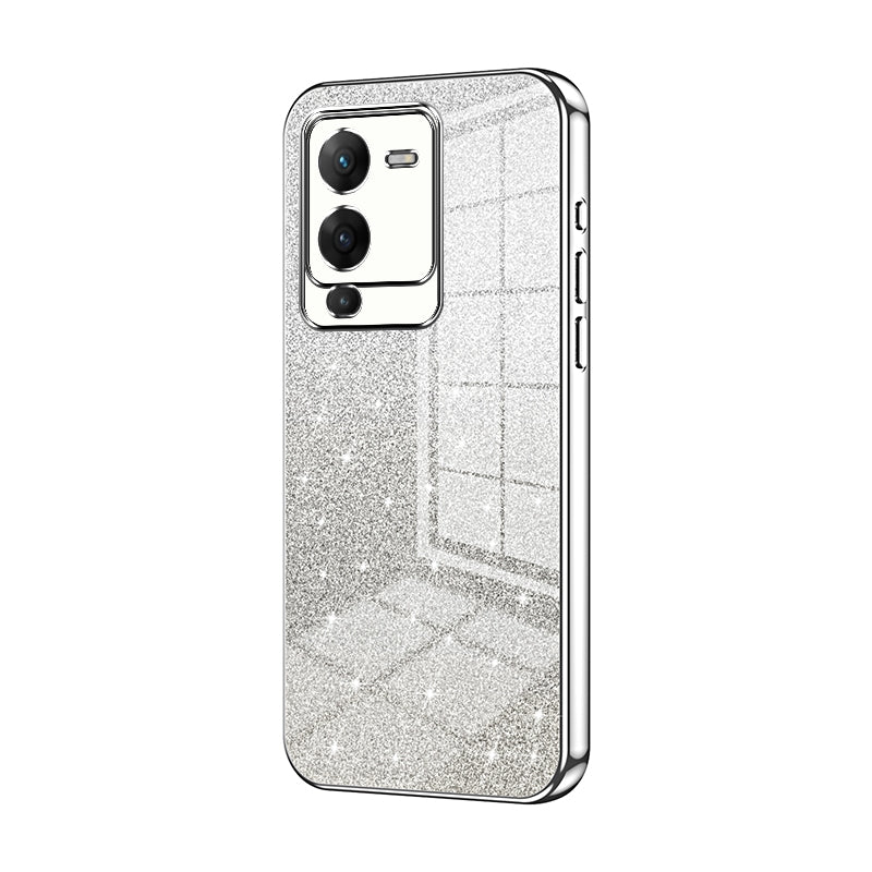 vivo S15 Luxury Glitter Gradient Powder Electroplated Case with Advanced Protection and Style