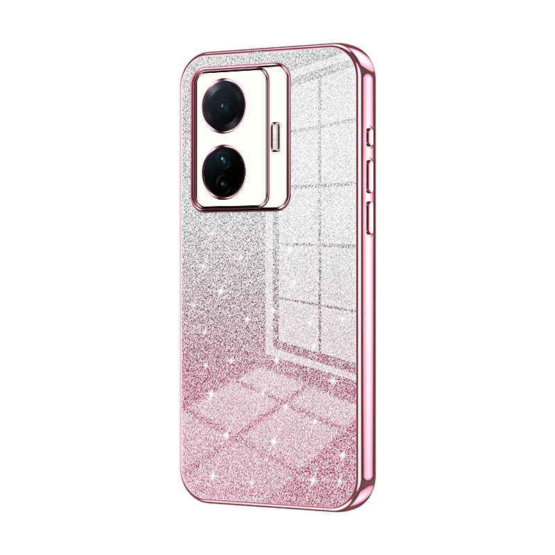 vivo S15e Luxury Glitter Gradient Powder Electroplated Case with Advanced Protection and Style
