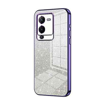 vivo V25 Pro Luxury Glitter Gradient Powder Electroplated Case with Advanced Protection and Style