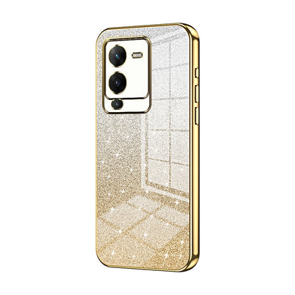 vivo V25 Pro Luxury Glitter Gradient Powder Electroplated Case with Advanced Protection and Style