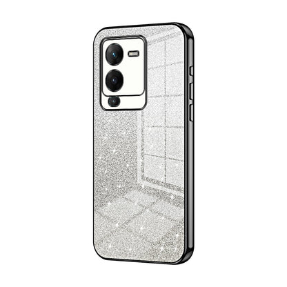 vivo S15 Pro Luxury Glitter Gradient Powder Electroplated Case with Advanced Protection and Style