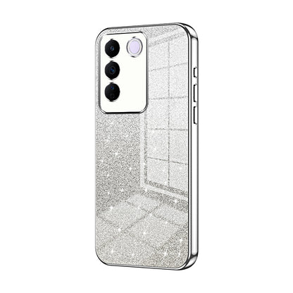 vivo V27e Luxury Glitter Gradient Powder Electroplated Case with Advanced Protection and Style