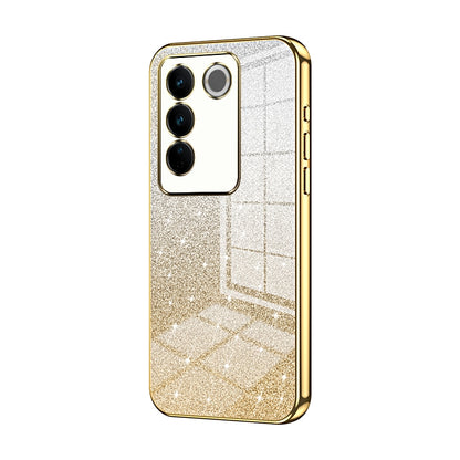 vivo S16 Pro Luxury Glitter Gradient Powder Electroplated Case with Advanced Protection and Style