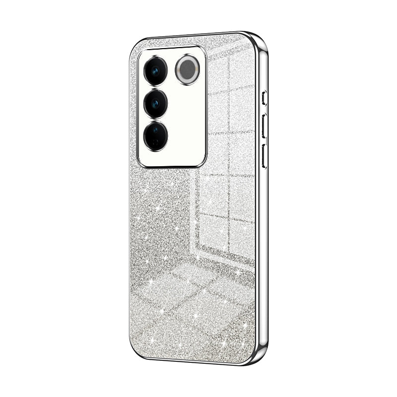 vivo V27 Pro Luxury Glitter Gradient Powder Electroplated Case with Advanced Protection and Style