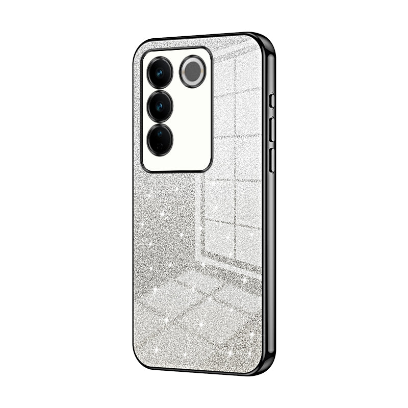 vivo V27 Pro Luxury Glitter Gradient Powder Electroplated Case with Advanced Protection and Style
