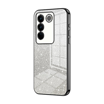 vivo V27 Pro Luxury Glitter Gradient Powder Electroplated Case with Advanced Protection and Style