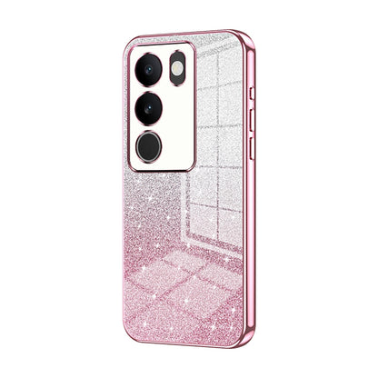 vivo S17 Pro Luxury Glitter Gradient Powder Electroplated Case with Advanced Protection and Style