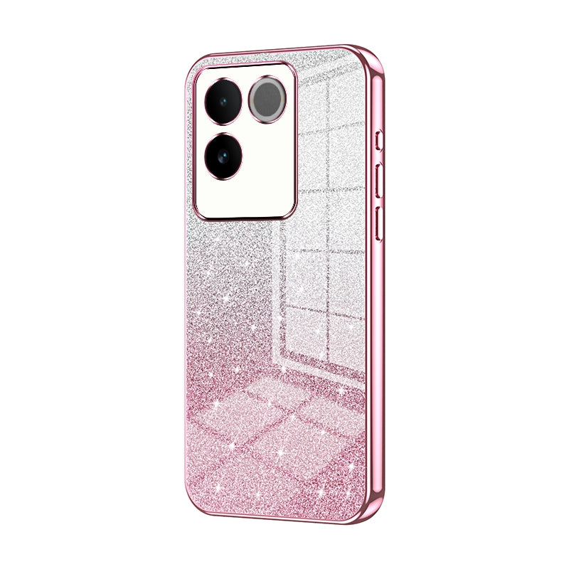 vivo S17e Luxury Glitter Gradient Powder Electroplated Case with Advanced Protection and Style