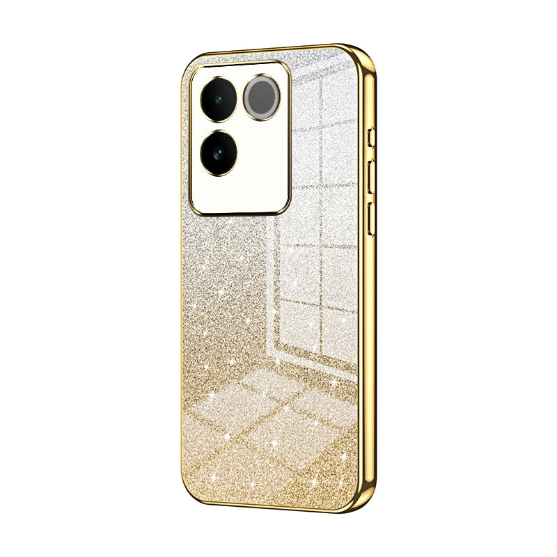 vivo iQOO Z7 Pro Luxury Glitter Gradient Powder Electroplated Case with Advanced Protection and Style