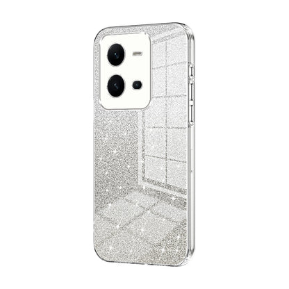 vivo V25 Luxury Glitter Gradient Powder Electroplated Case with Advanced Protection and Style