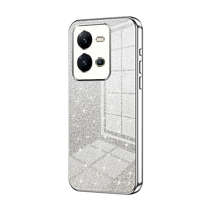 vivo V25 Luxury Glitter Gradient Powder Electroplated Case with Advanced Protection and Style