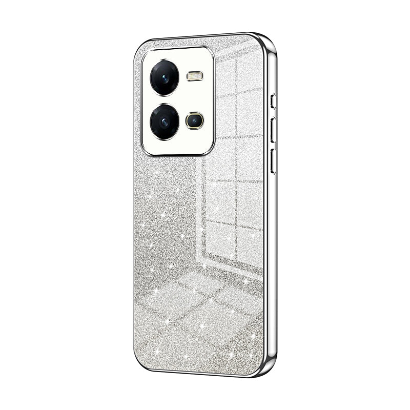 vivo V25e Luxury Glitter Gradient Powder Electroplated Case with Advanced Protection and Style