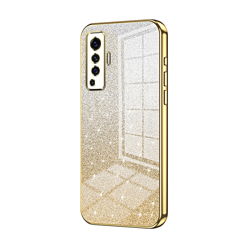 vivo X50 Luxury Glitter Gradient Powder Electroplated Case with Advanced Protection and Style