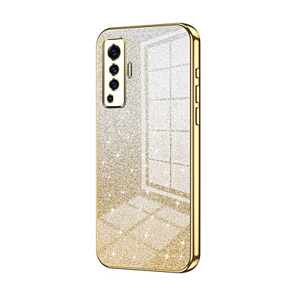 vivo X50 Luxury Glitter Gradient Powder Electroplated Case with Advanced Protection and Style