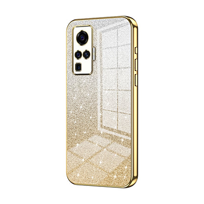 vivo X50 Pro Luxury Glitter Gradient Powder Electroplated Case with Advanced Protection and Style