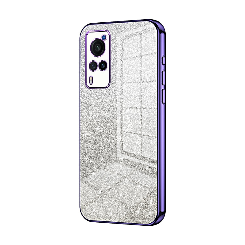 vivo X60 Luxury Glitter Gradient Powder Electroplated Case with Advanced Protection and Style