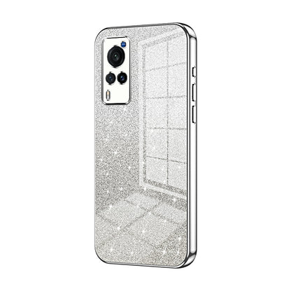 vivo X60 Luxury Glitter Gradient Powder Electroplated Case with Advanced Protection and Style