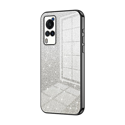 vivo X60 Luxury Glitter Gradient Powder Electroplated Case with Advanced Protection and Style