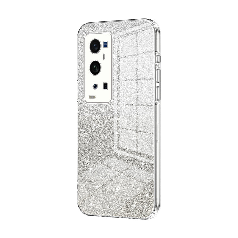 vivo X60 Pro+ Luxury Glitter Gradient Powder Electroplated Case with Advanced Protection and Style