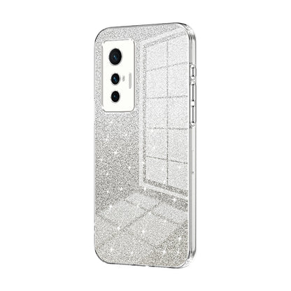 vivo X70 Luxury Glitter Gradient Powder Electroplated Case with Advanced Protection and Style