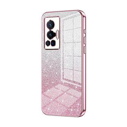 vivo X70 Pro Luxury Glitter Gradient Powder Electroplated Case with Advanced Protection and Style