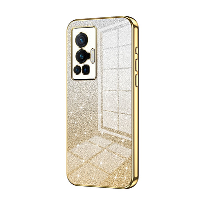 vivo X70 Pro Luxury Glitter Gradient Powder Electroplated Case with Advanced Protection and Style