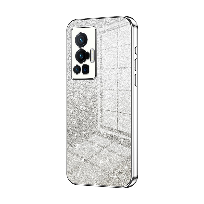 vivo X70 Pro Luxury Glitter Gradient Powder Electroplated Case with Advanced Protection and Style