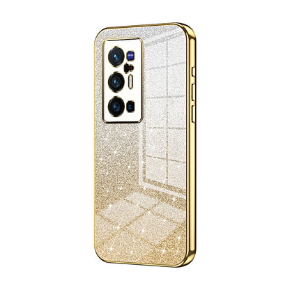 vivo X70 Pro+ Luxury Glitter Gradient Powder Electroplated Case with Advanced Protection and Style