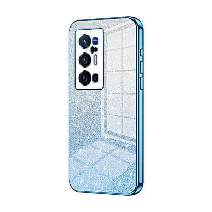 vivo X70 Pro+ Luxury Glitter Gradient Powder Electroplated Case with Advanced Protection and Style