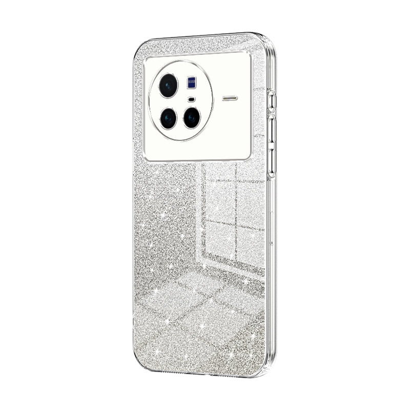 vivo X80 Luxury Glitter Gradient Powder Electroplated Case with Advanced Protection and Style