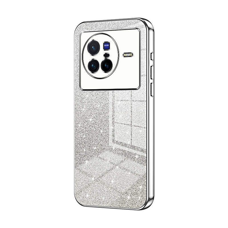 vivo X80 Luxury Glitter Gradient Powder Electroplated Case with Advanced Protection and Style