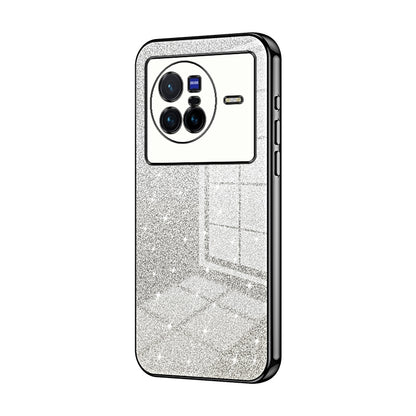 vivo X80 Luxury Glitter Gradient Powder Electroplated Case with Advanced Protection and Style