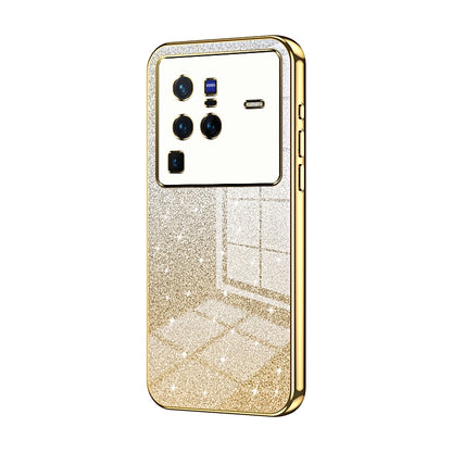 vivo X80 Pro Luxury Glitter Gradient Powder Electroplated Case with Advanced Protection and Style