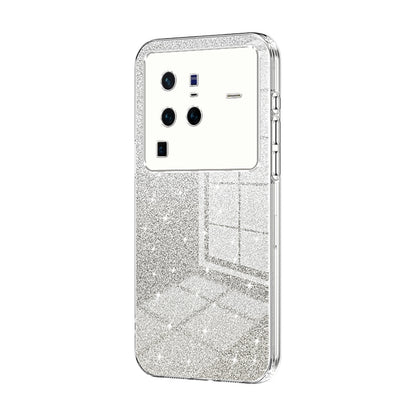 vivo X80 Pro Luxury Glitter Gradient Powder Electroplated Case with Advanced Protection and Style