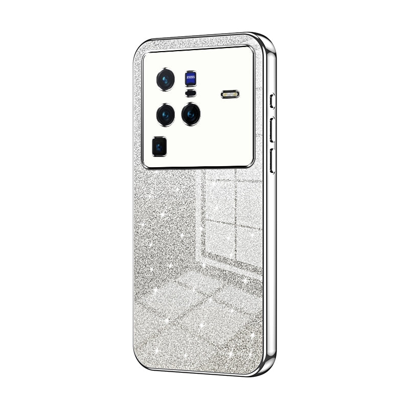 vivo X80 Pro Luxury Glitter Gradient Powder Electroplated Case with Advanced Protection and Style