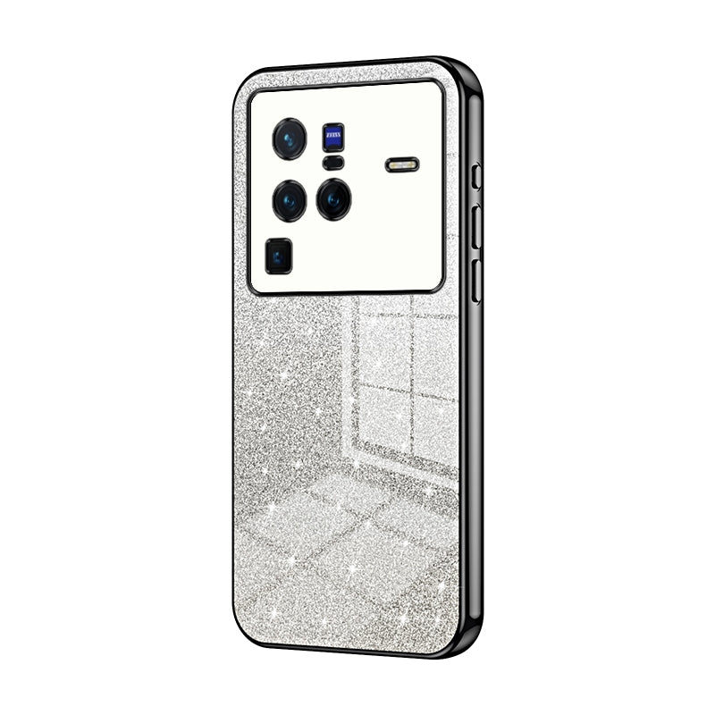 vivo X80 Pro Luxury Glitter Gradient Powder Electroplated Case with Advanced Protection and Style