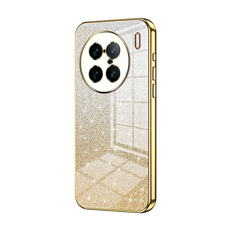 vivo X90 Pro+ Luxury Glitter Gradient Powder Electroplated Case with Advanced Protection and Style