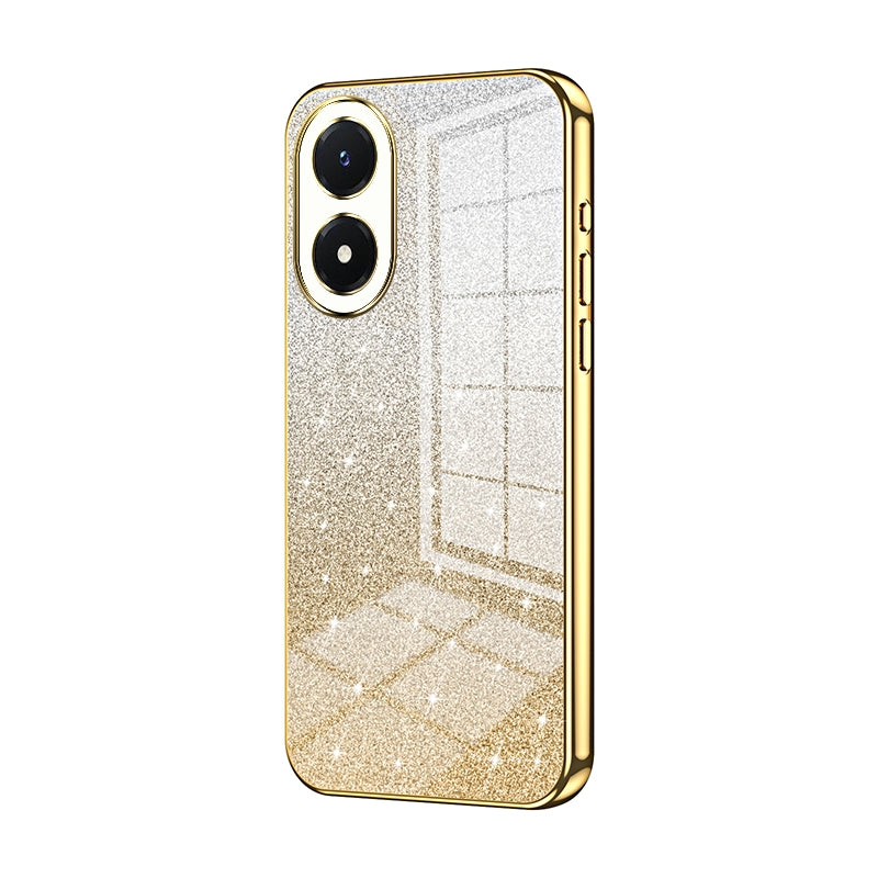 vivo Y02s Luxury Glitter Gradient Powder Electroplated Case with Advanced Protection and Style