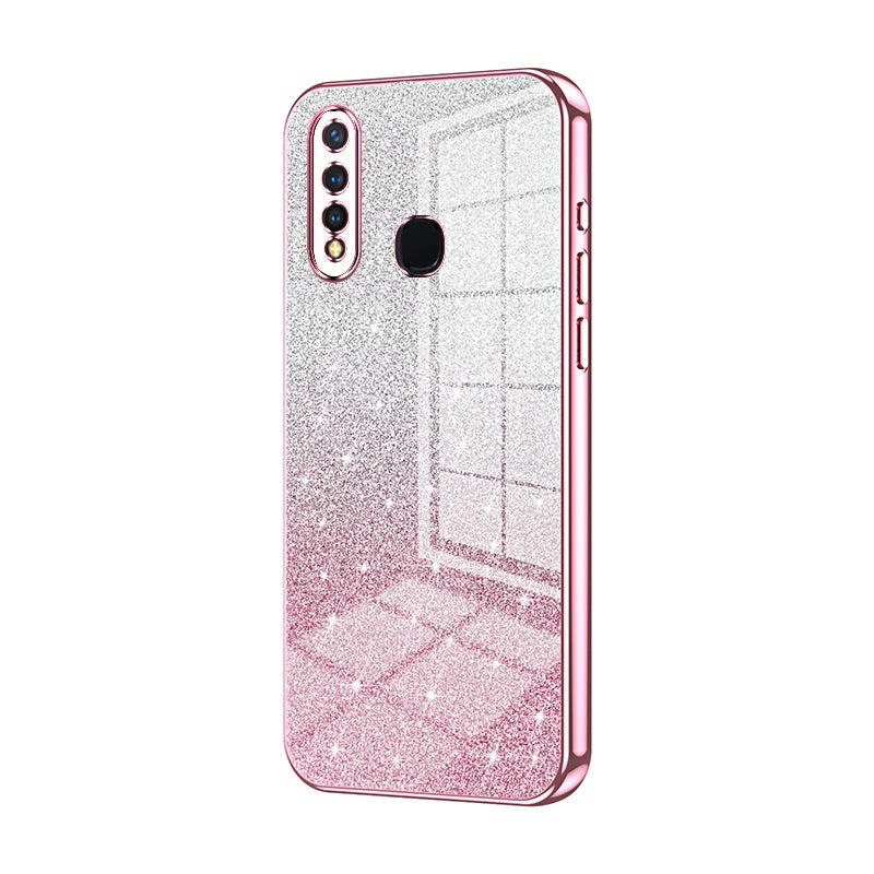 vivo Y5s Luxury Glitter Gradient Powder Electroplated Case with Advanced Protection and Style