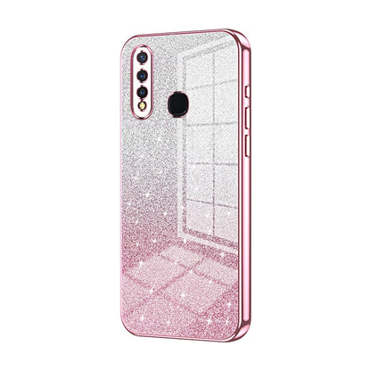 vivo Y5s Luxury Glitter Gradient Powder Electroplated Case with Advanced Protection and Style