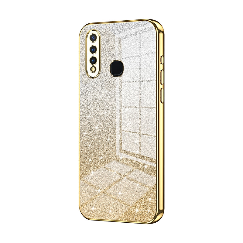 vivo U3 Luxury Glitter Gradient Powder Electroplated Case with Advanced Protection and Style