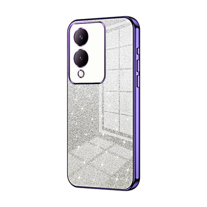 vivo Y17s Luxury Glitter Gradient Powder Electroplated Case with Advanced Protection and Style