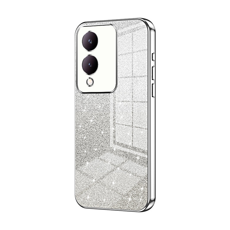 vivo Y17s Luxury Glitter Gradient Powder Electroplated Case with Advanced Protection and Style