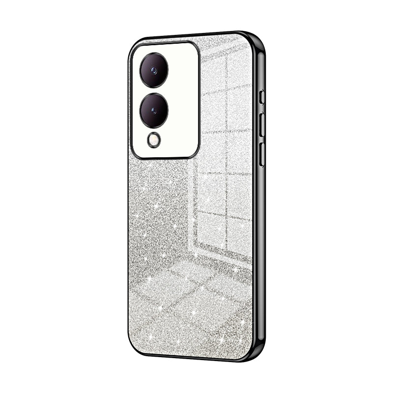 vivo Y17s Luxury Glitter Gradient Powder Electroplated Case with Advanced Protection and Style