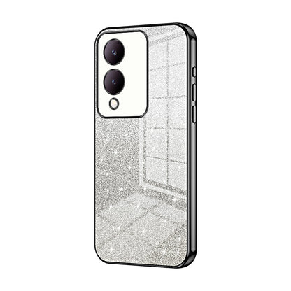vivo Y17s Luxury Glitter Gradient Powder Electroplated Case with Advanced Protection and Style