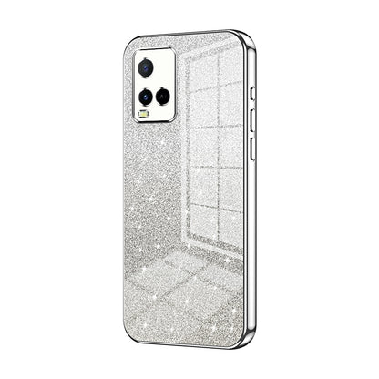 vivo Y21s Luxury Glitter Gradient Powder Electroplated Case with Advanced Protection and Style