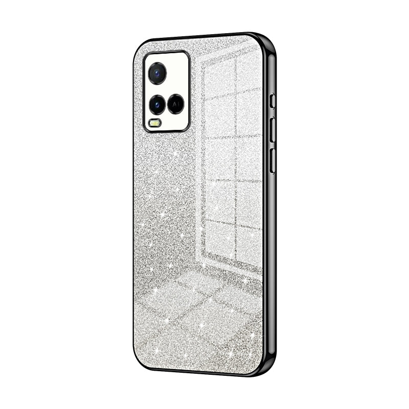 vivo Y21s Luxury Glitter Gradient Powder Electroplated Case with Advanced Protection and Style