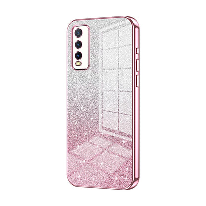 vivo Y20s Luxury Glitter Gradient Powder Electroplated Case with Advanced Protection and Style