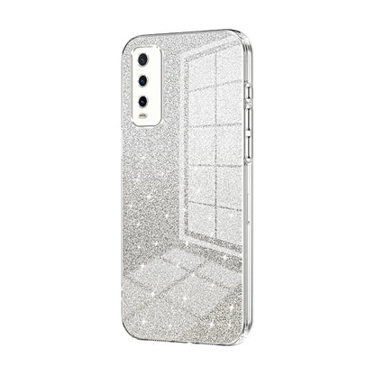 vivo iQOO U1x Luxury Glitter Gradient Powder Electroplated Case with Advanced Protection and Style